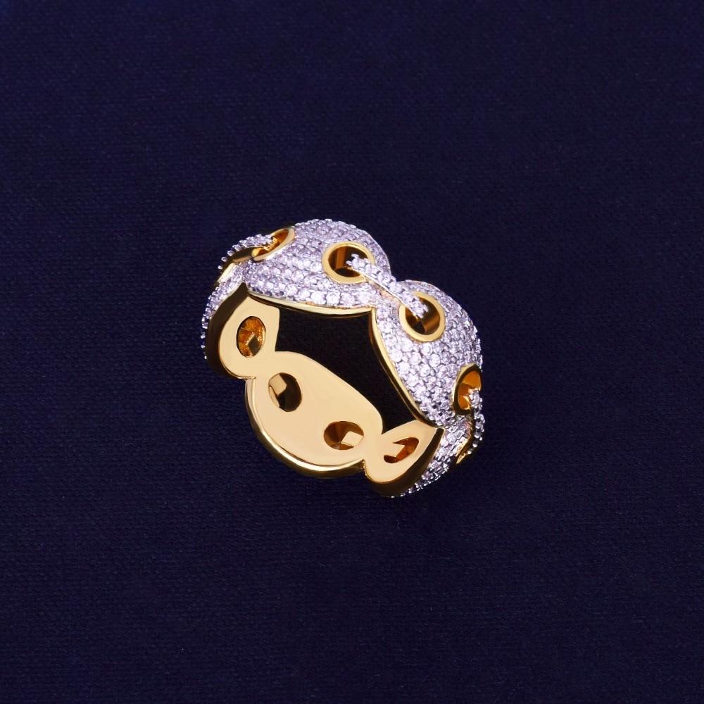 Men's Hip Hop Ring- 12mm CZ Cuban Link