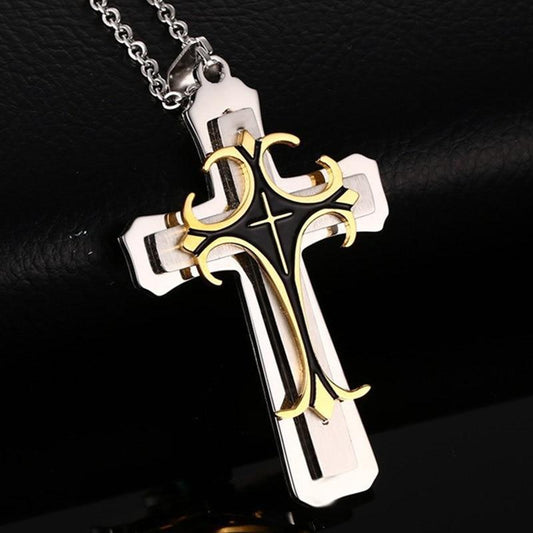 Fashion Cross Pendant Necklace for Men