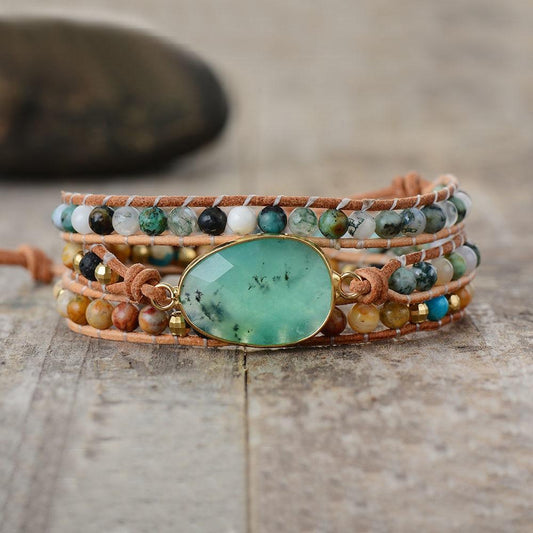 Prosperity Jade Wrap Bracelet