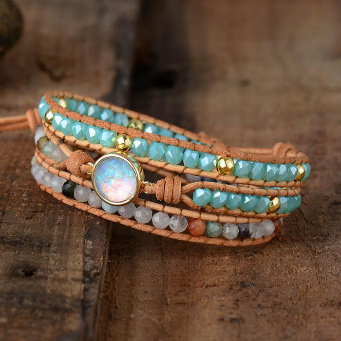 Zen Spirit Opal Wrap Bracelet