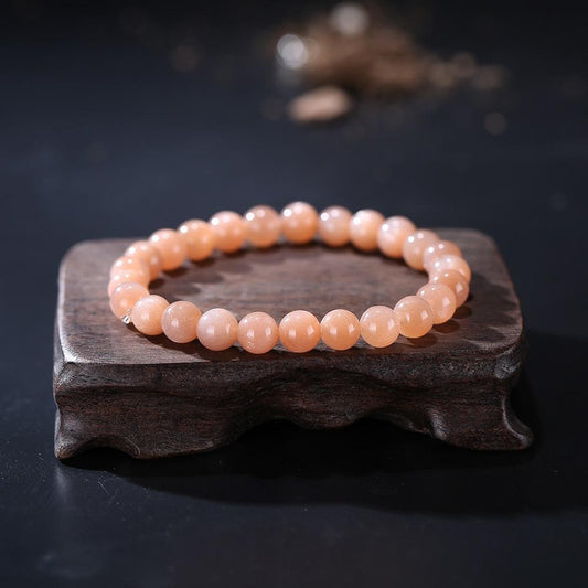 Natural Sunstone Beads Bracelet