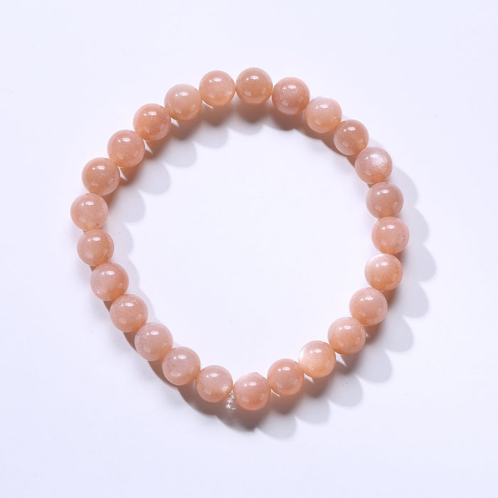 Natural Sunstone Beads Bracelet