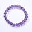Natural Amethyst Clear Crystal Beads Bracelet