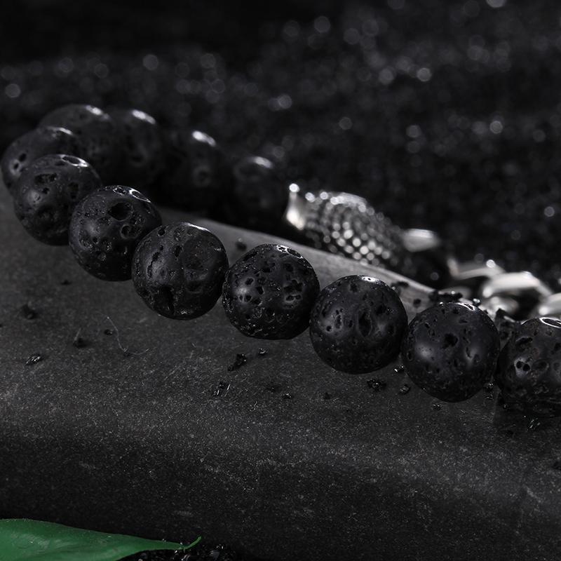 Buddha Lava Stone Bracelet