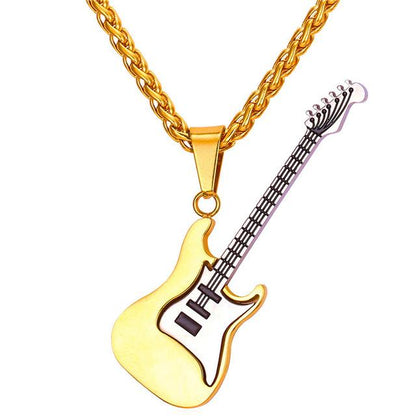 Unique Guitar Pendant Necklace